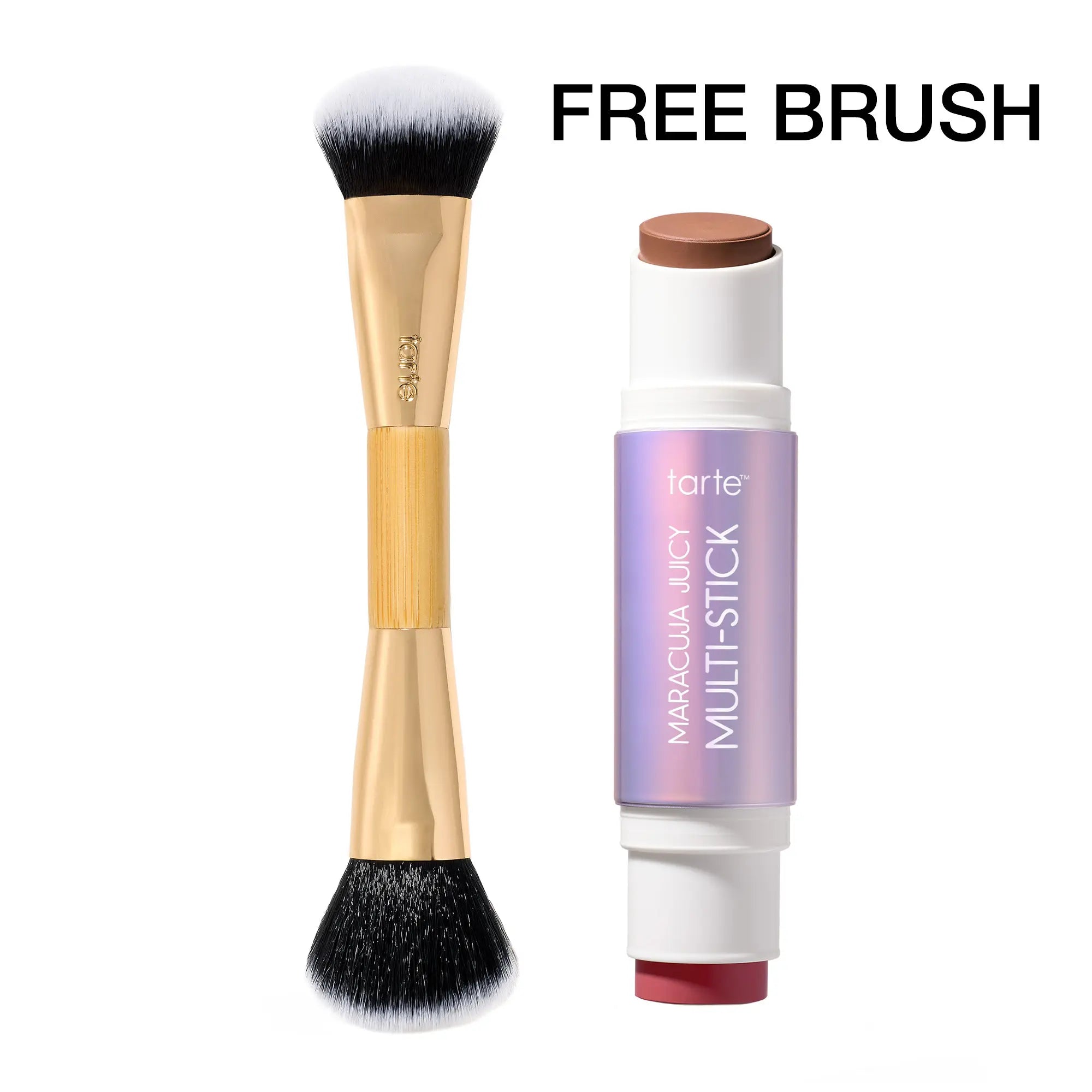 Tarte Maracuja Juicy Multi-Stick + Brush - Double-Ended Cream Blush & Bronzer Stick