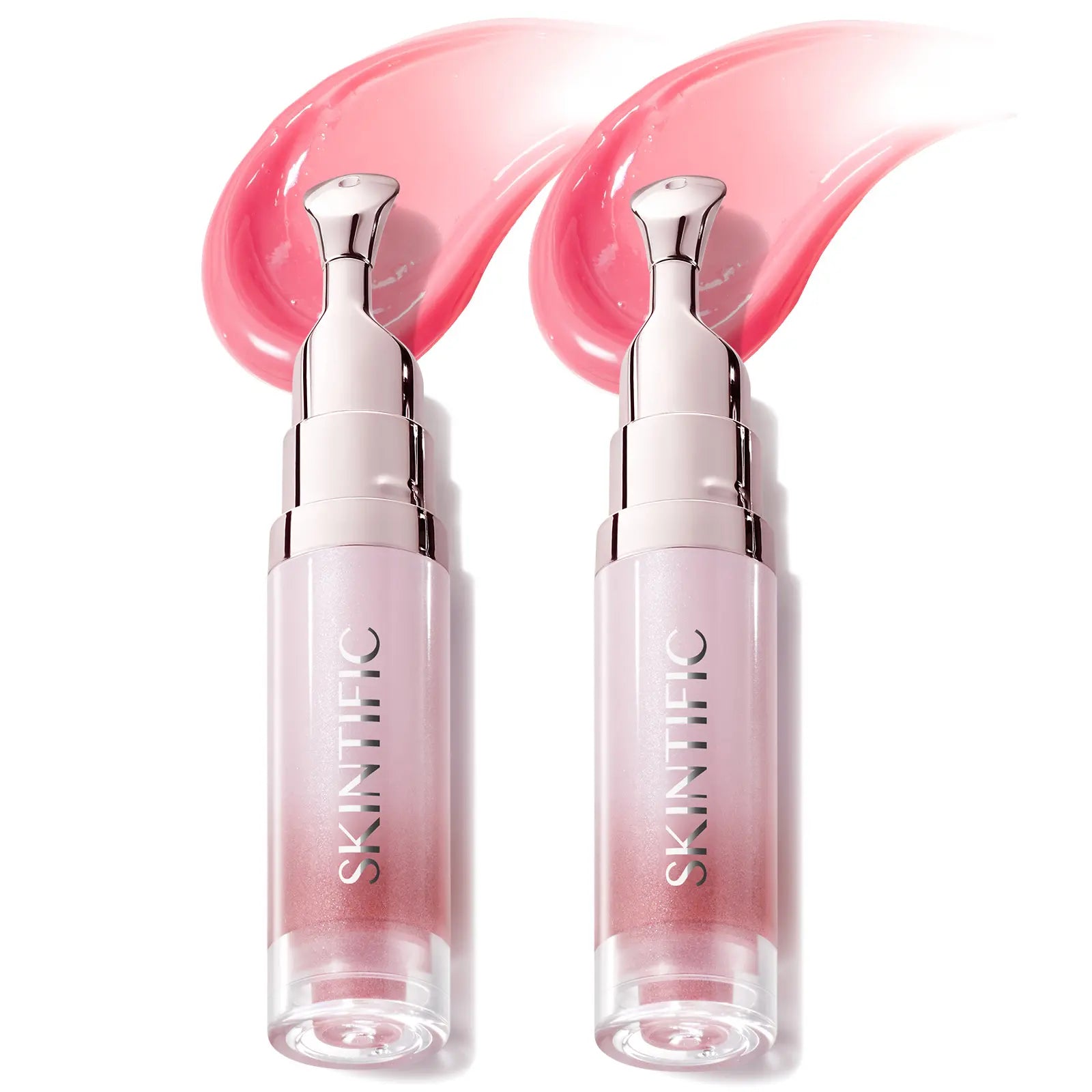 SKINTIFIC Lip Serum 2Pcs Day & Night Lip Combo – Tinted + Clear for All-Day Hydration & Overnight Repair