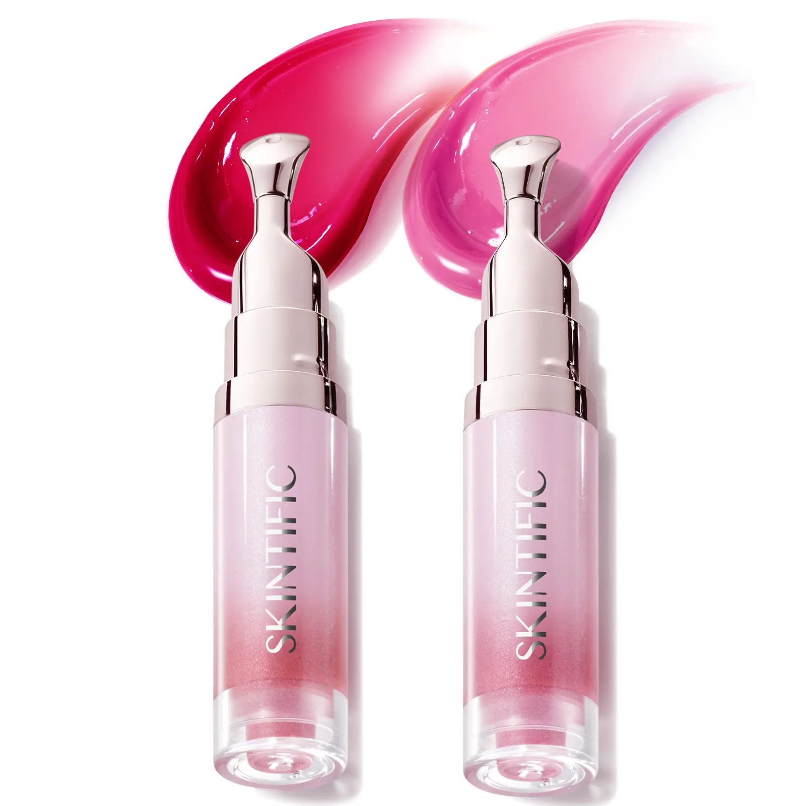 SKINTIFIC Lip Serum 2Pcs Day & Night Lip Combo – Tinted + Clear for All-Day Hydration & Overnight Repair