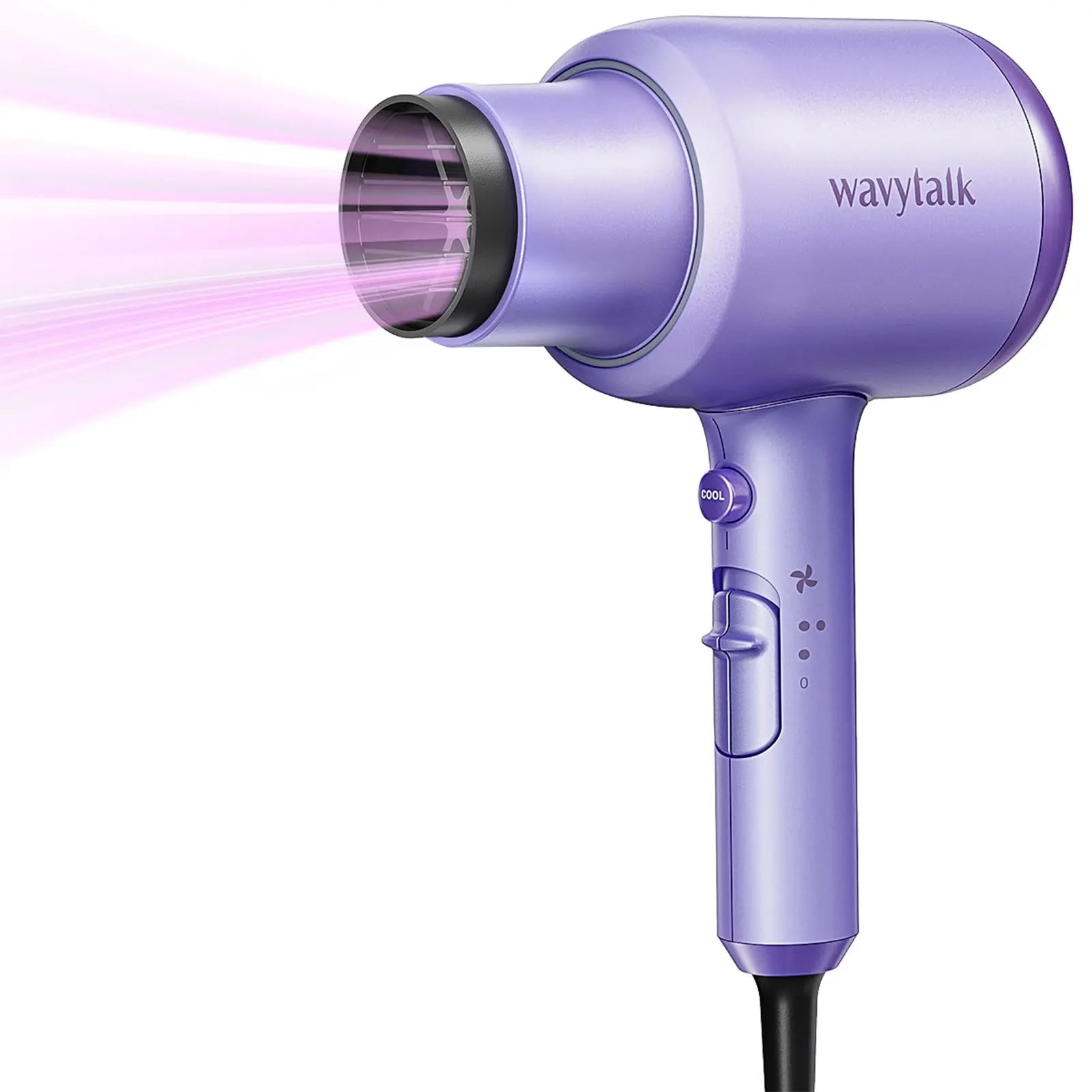 Wavytalk Blown Away Ionic Hair Dryer | 1875W Quick-Dry, Ceramic Coating Heat Damage Protection, Diffuser & Styling Comb Accessories, Lightweight & Quiet, Adaptable to All Hairstyles