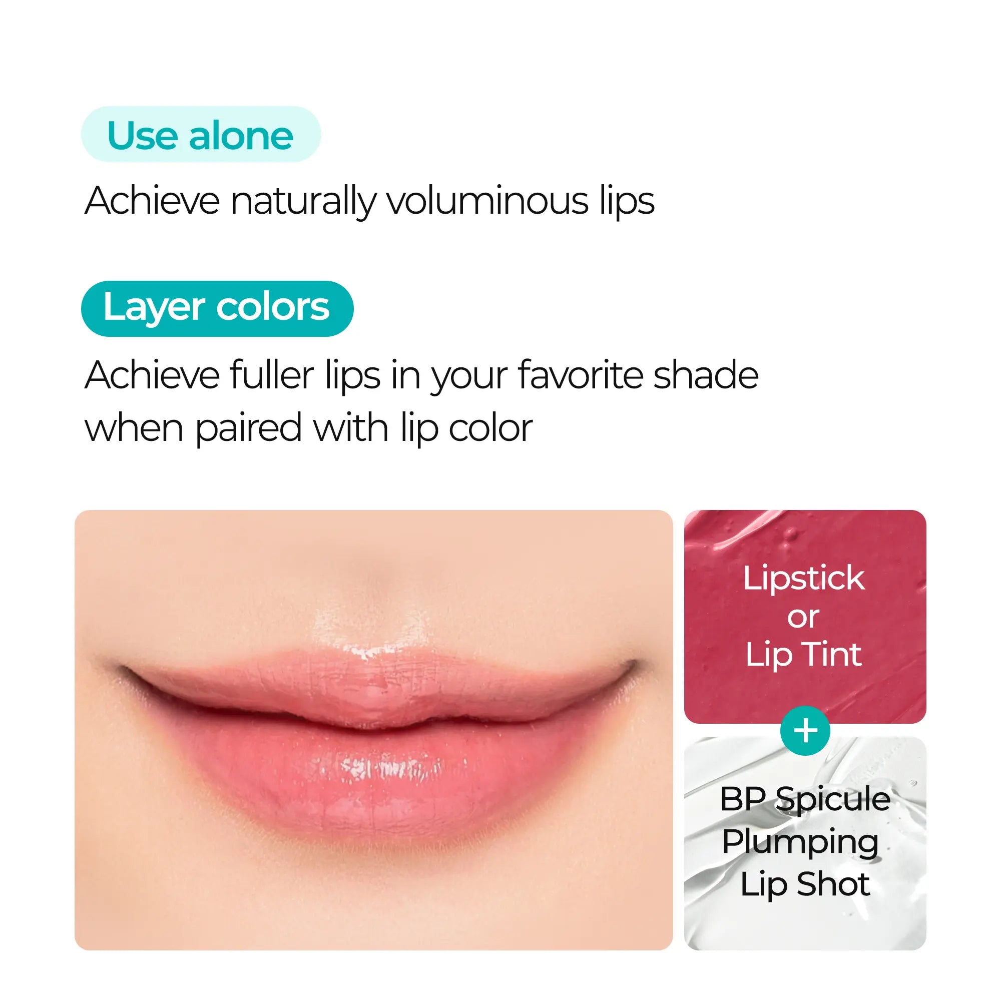 [Dr.Melaxin Official] BP Spicule Plumping LIP Shot - Maxi | Lip Plumper Volumizing Non-Sticky Glossy Lip Volumizer | Korean Cosmetics
