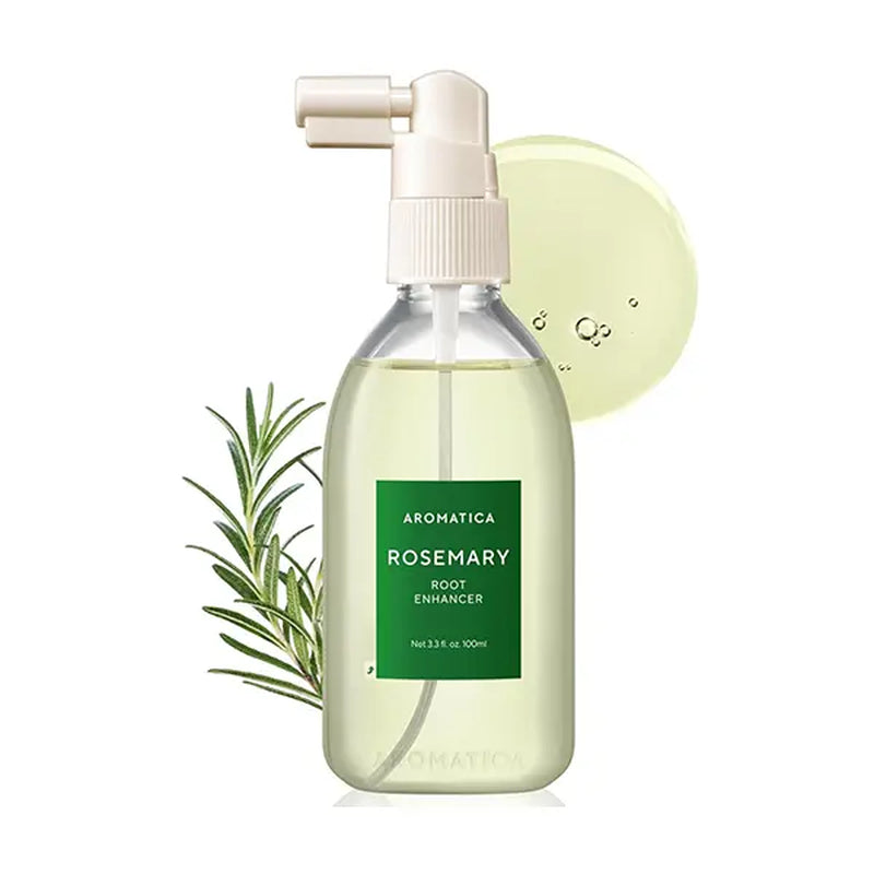 [AROMATICA] Rosemary Root Enhancer (3.38 Fl.Oz) - Rosemary Water Spray for Hair Growth, Flaky & Itchy & Dry Scalp Treatment, Korean Hair Care for Hair Thinning & Hair Loss