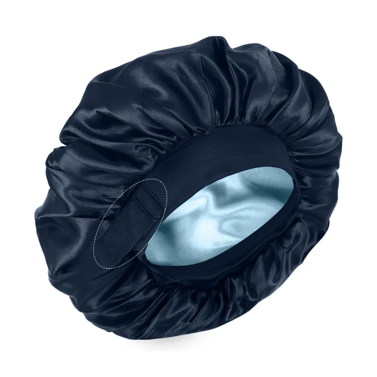 Silk for Sleeping Double Layer Satin Adjustable for Black Woman Sleep Cap Reversible Hair for Curly Hair (Blackandpurple) Love Lucy Bonnet Hats Daily Heatless Elastic Haircare