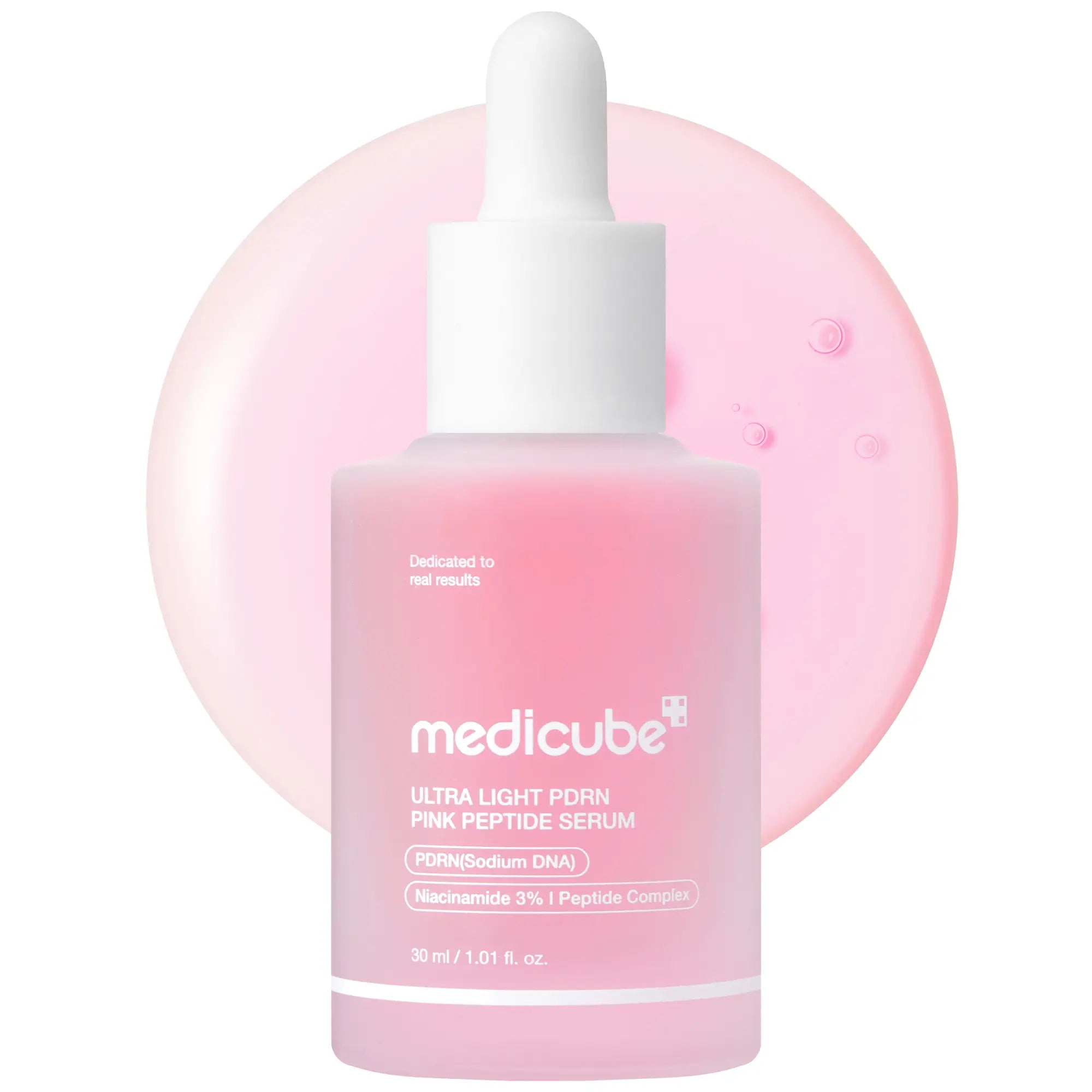 [NEW] [Medicube] Ultra Light PDRN Pink Peptide Serum | Lightweight Hydrating Serum with Salmon PDRN & Hyaluronic Acid | Fast-Absorbing Glow Care for Skin Clarity | K-Beauty, Korean Skincare (30Ml / 1.01 Fl. Oz.) (110Ml / 3.72 Oz)
