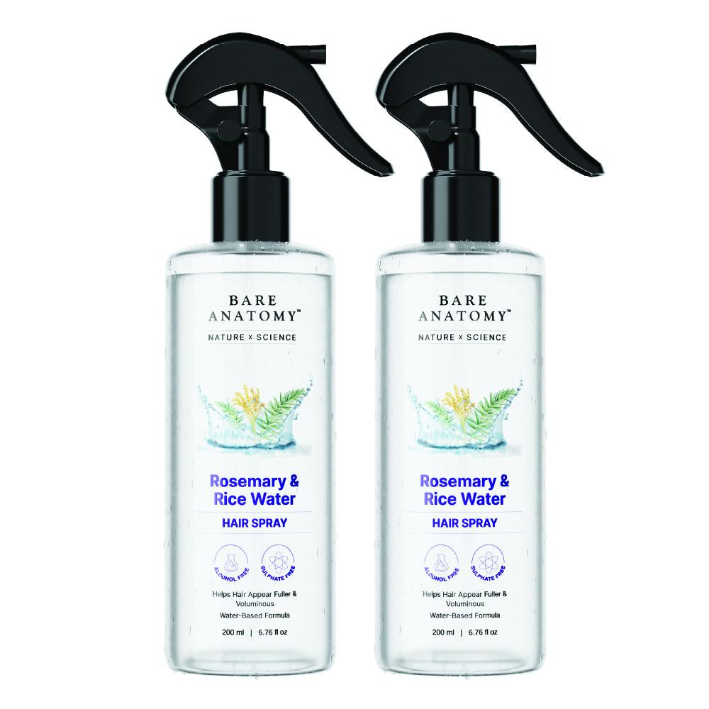 Rosemary & Rice Water Hair Spray- 200Ml Pack of 2