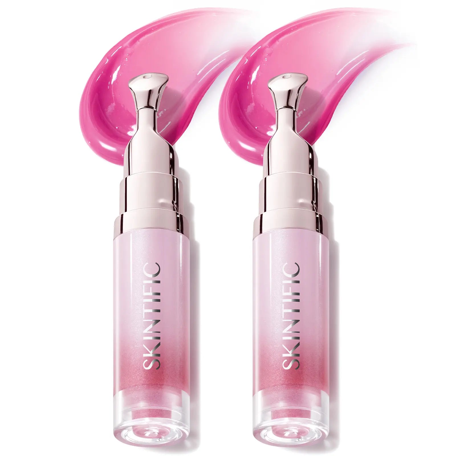 SKINTIFIC Lip Serum 2Pcs Day & Night Lip Combo – Tinted + Clear for All-Day Hydration & Overnight Repair
