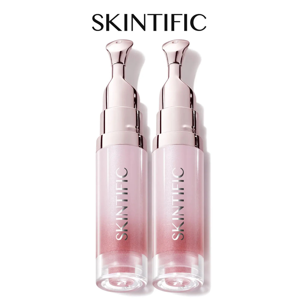 SKINTIFIC Lip Serum 2Pcs Day & Night Lip Combo – Tinted + Clear for All-Day Hydration & Overnight Repair
