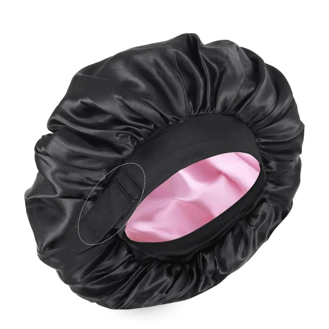 Silk for Sleeping Double Layer Satin Adjustable for Black Woman Sleep Cap Reversible Hair for Curly Hair (Blackandpurple) Love Lucy Bonnet Hats Daily Heatless Elastic Haircare