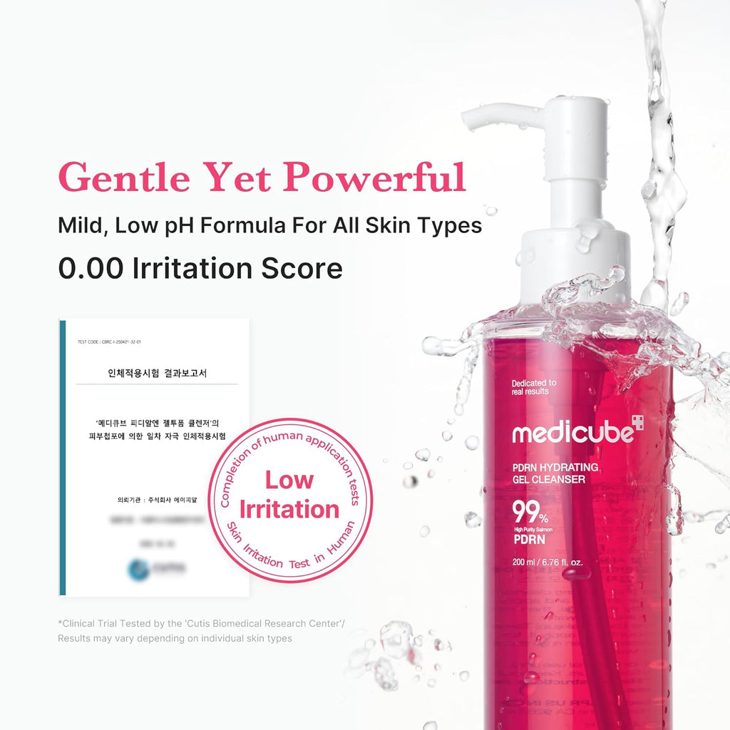 Gentle Cleansing Duo: Zero Foam Cleanser and PDRN Jelly to Foam Cleanser | Deep and Hydrating Skincare, Korean Skincare