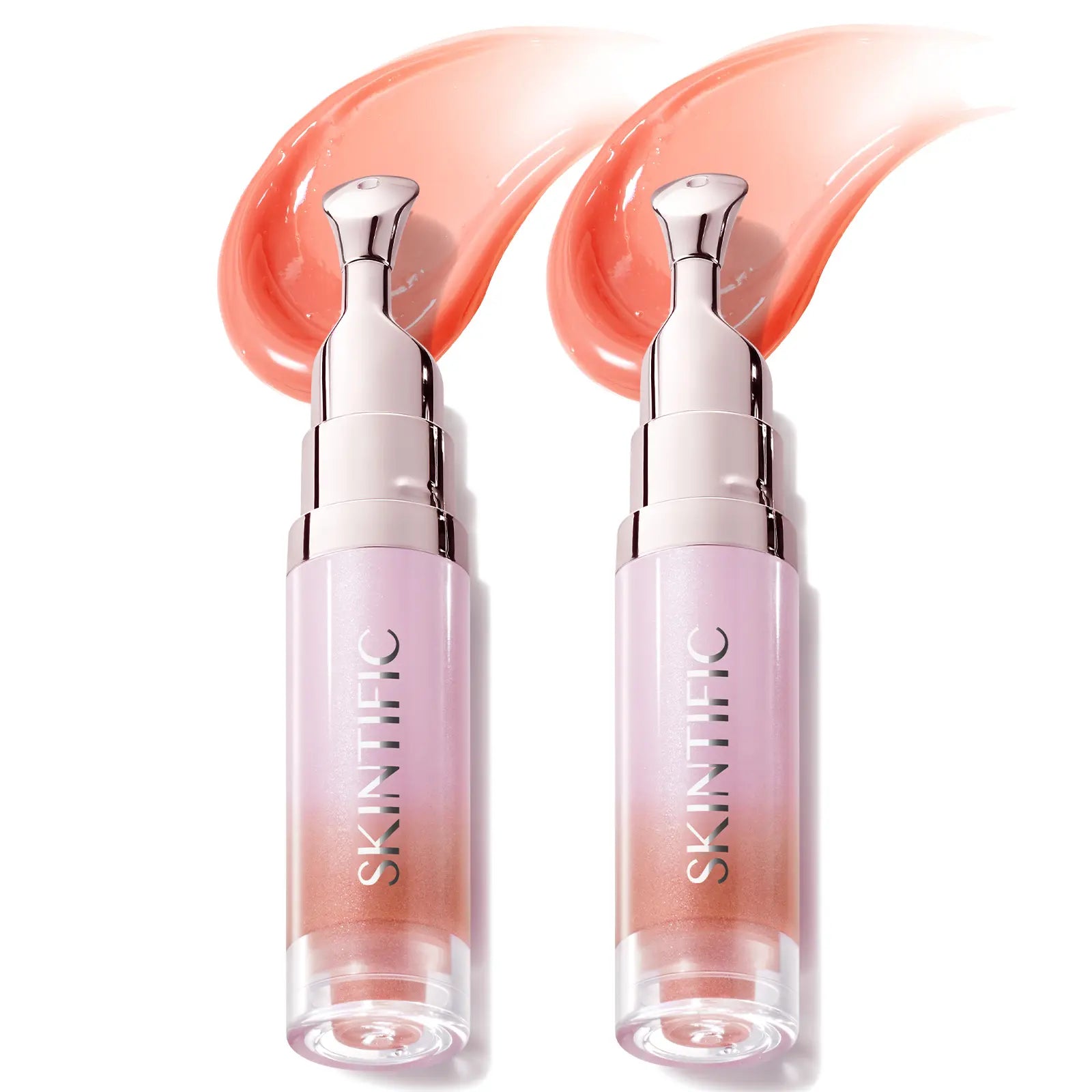 SKINTIFIC Lip Serum 2Pcs Day & Night Lip Combo – Tinted + Clear for All-Day Hydration & Overnight Repair