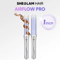 SHEGLAM HAIR One Touch Airflow Styler Pro | Auto Rotating Curling Iron | 1/1.25 Inch Curls | 360° Cooling Airflow | 5-Level Temps | anti Scald | Glosspro Ceramic Coating | Less Damage | Bouncy & Long Lasting Curls#Automatic Curling Iron #Girly Essentials