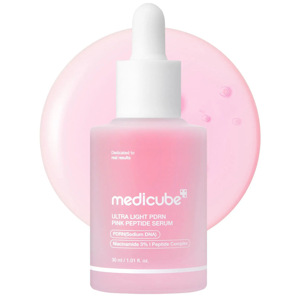 [NEW] [Medicube] Ultra Light PDRN Pink Peptide Serum | Lightweight Hydrating Serum with Salmon PDRN & Hyaluronic Acid | Fast-Absorbing Glow Care for Skin Clarity | K-Beauty, Korean Skincare (30Ml / 1.01 Fl. Oz.) (110Ml / 3.72 Oz)