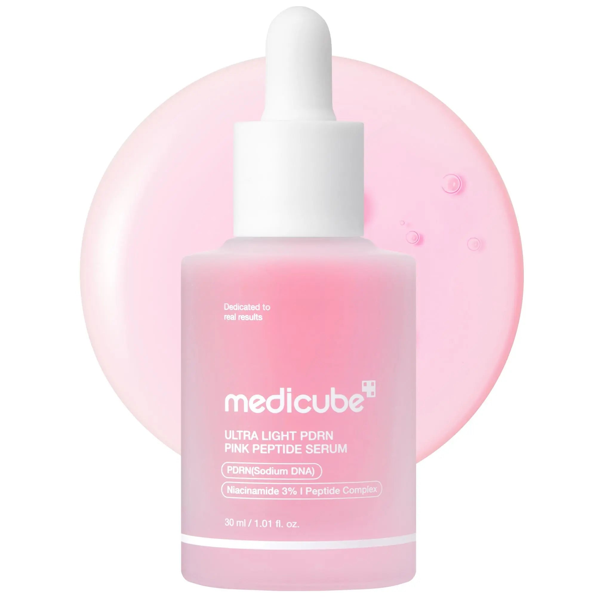 [NEW] [Medicube] Ultra Light PDRN Pink Peptide Serum | Lightweight Hydrating Serum with Salmon PDRN & Hyaluronic Acid | Fast-Absorbing Glow Care for Skin Clarity | K-Beauty, Korean Skincare (30Ml / 1.01 Fl. Oz.) (110Ml / 3.72 Oz)