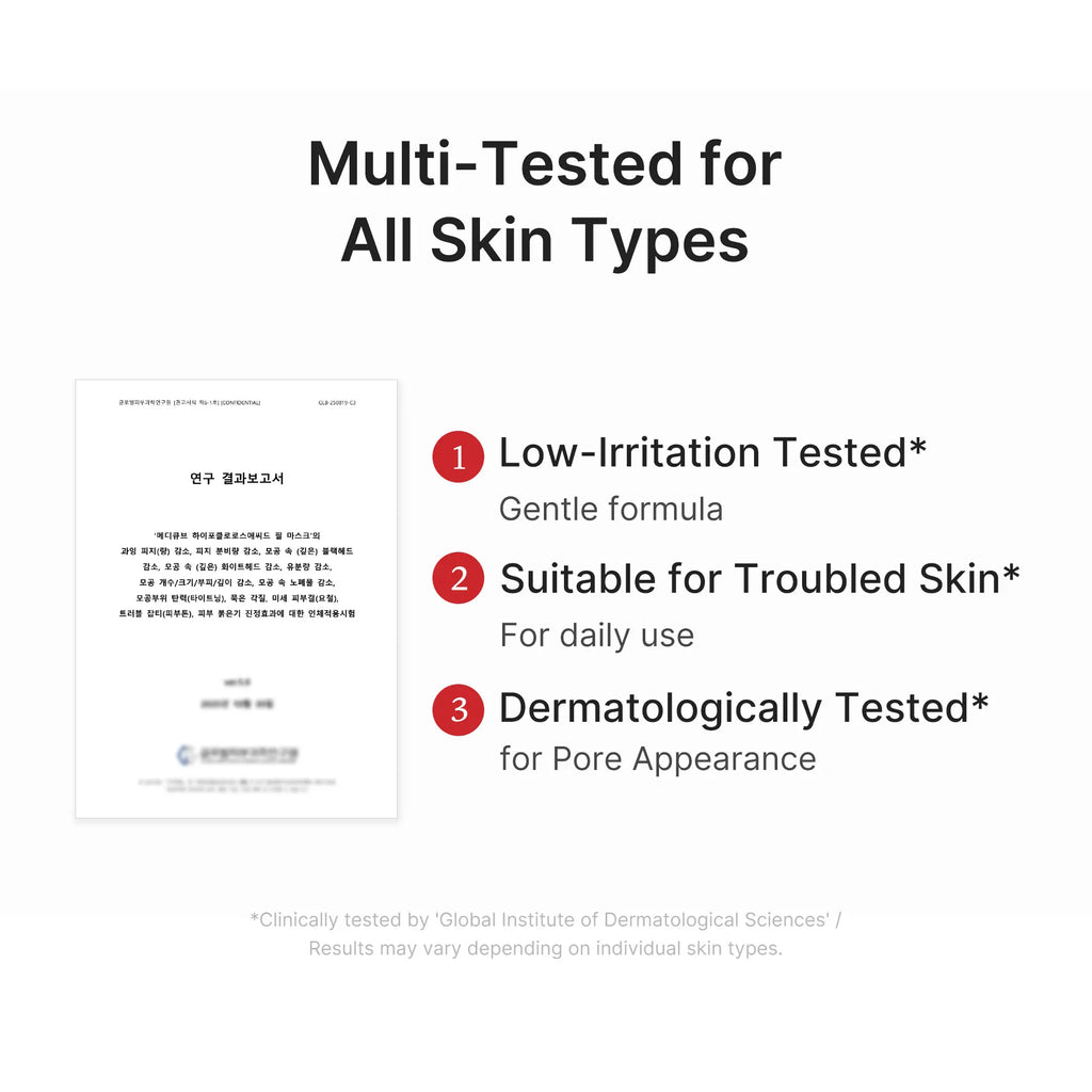 [Medicube] Hypochlorous Acid Peel Masks | Peel-Off Sheet Mask for Excess Sebum & Pore Care | Panthenol, Hyaluronic Acid for Hydrating & Pore-Refining Care | Korean Skincare, (13Ml / 0.43 Fl. Oz. X 3Ea)