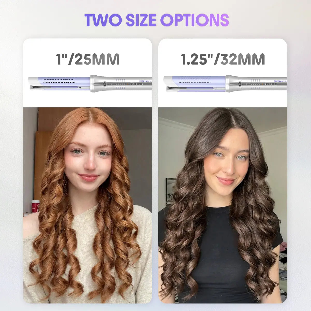 SHEGLAM HAIR One Touch Airflow Styler Pro | Auto Rotating Curling Iron | 1/1.25 Inch Curls | 360° Cooling Airflow | 5-Level Temps | anti Scald | Glosspro Ceramic Coating | Less Damage | Bouncy & Long Lasting Curls#Automatic Curling Iron #Girly Essentials