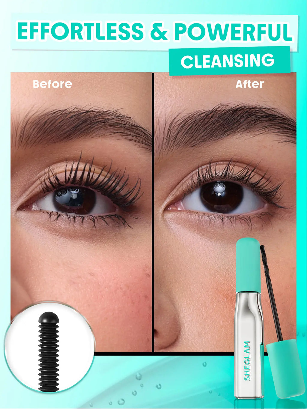 【FREE SHIPPING】SHEGLAM Lashlighter up & Out Black Mascara Waterproof Lengthening Eyes Lashes Ez Remove Lash Treatment