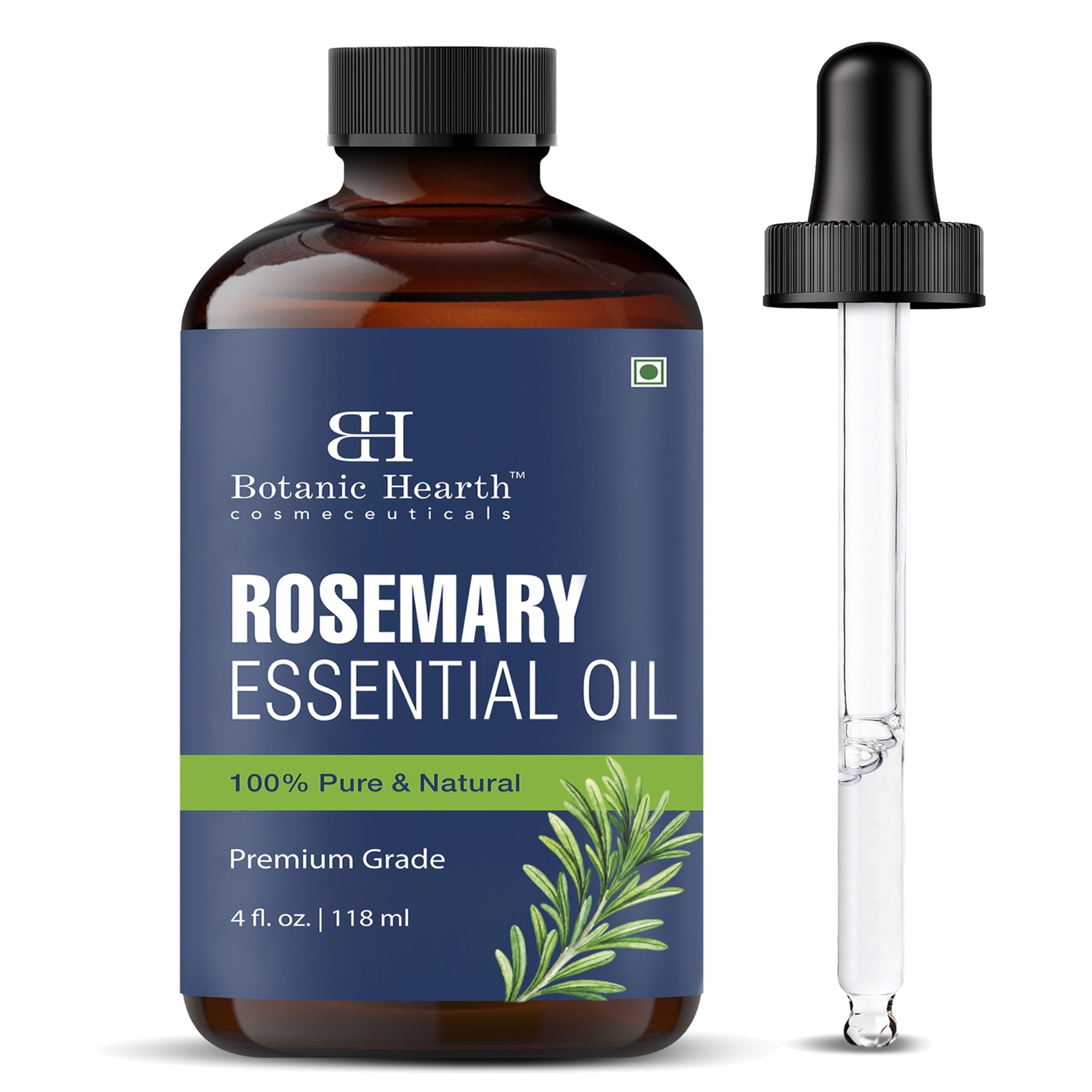 Rosemary Oil for Hair Growth 4 Fl Oz |100% Pure & Natural Premium Grade Essential Oils for Diffuser, Aromatherapy, Soap and Candle Making | for Hair Volume, Eyelash Care, Skin Care