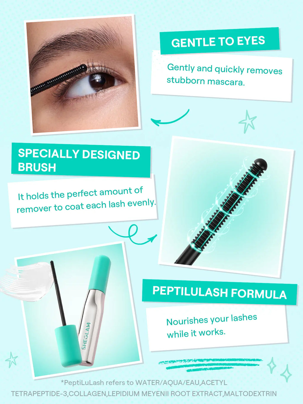 【FREE SHIPPING】SHEGLAM Lashlighter up & Out Black Mascara Waterproof Lengthening Eyes Lashes Ez Remove Lash Treatment