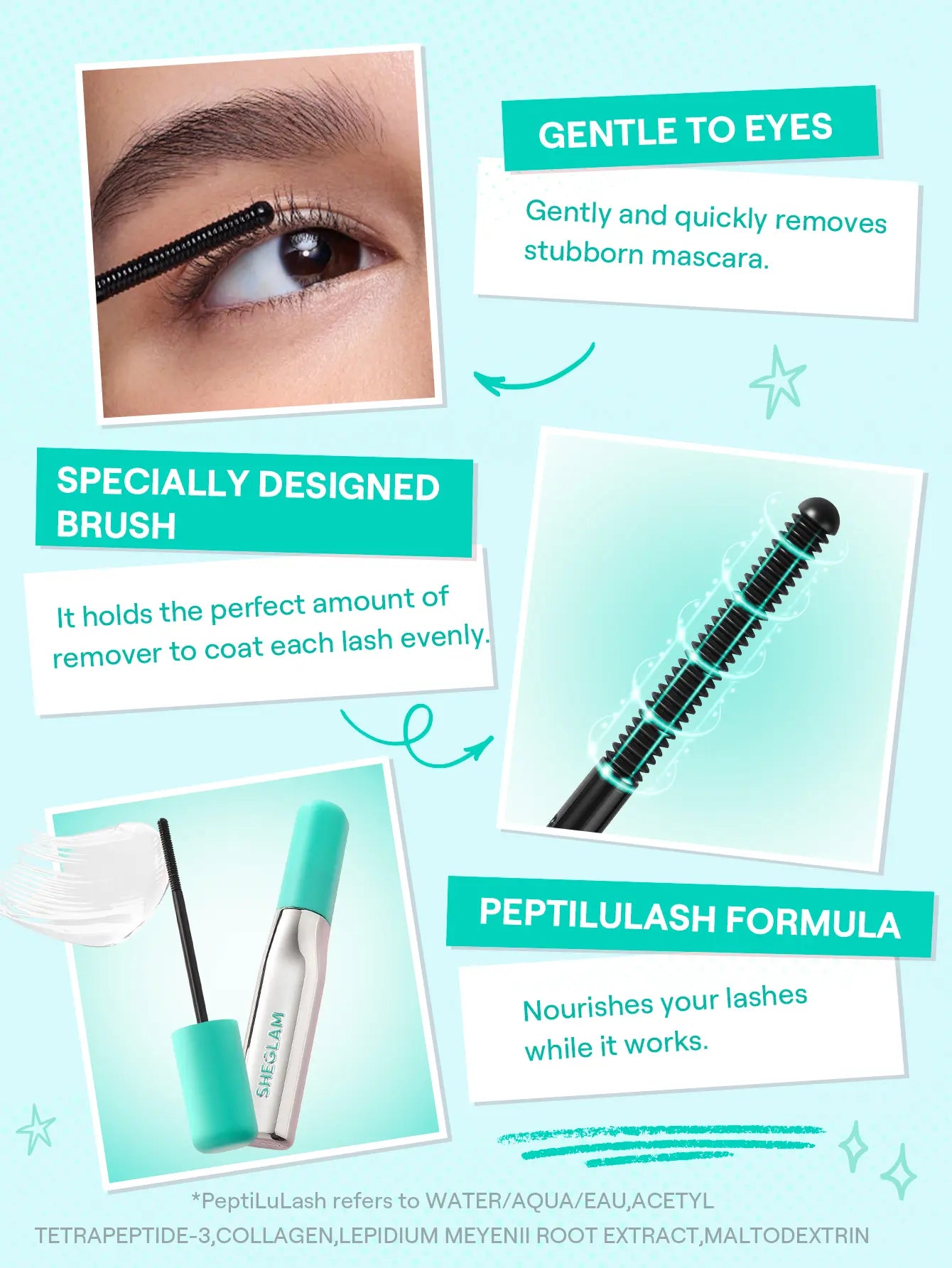 【FREE SHIPPING】SHEGLAM Lashlighter up & Out Black Mascara Waterproof Lengthening Eyes Lashes Ez Remove Lash Treatment