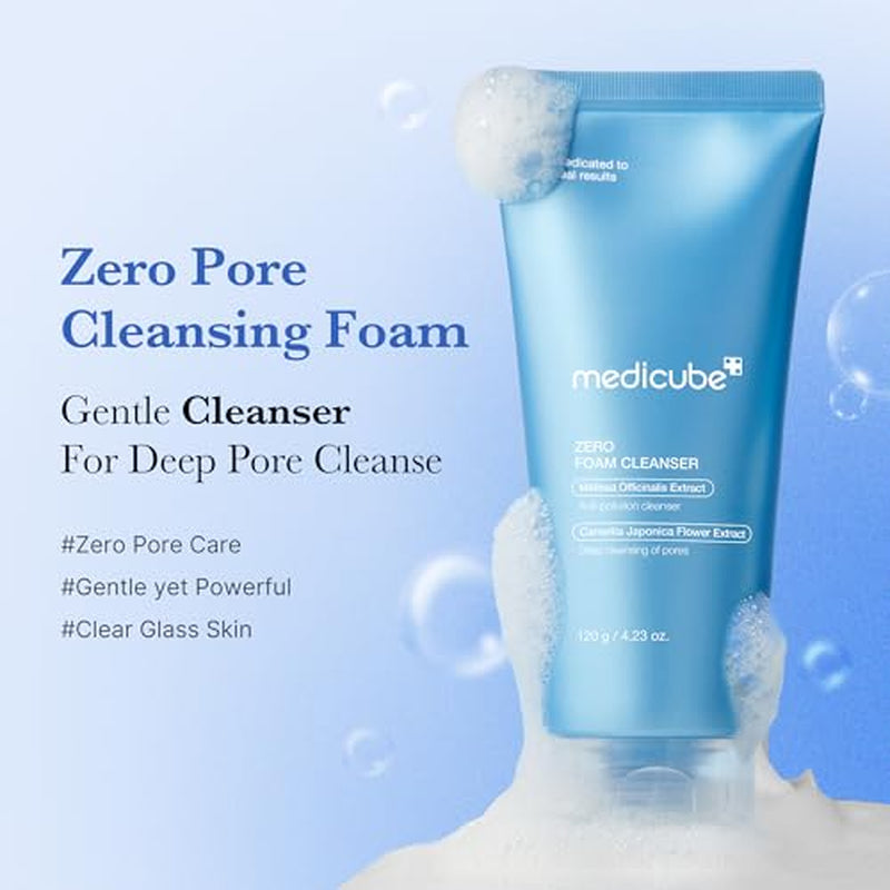 Gentle Cleansing Duo: Zero Foam Cleanser and PDRN Jelly to Foam Cleanser | Deep and Hydrating Skincare, Korean Skincare