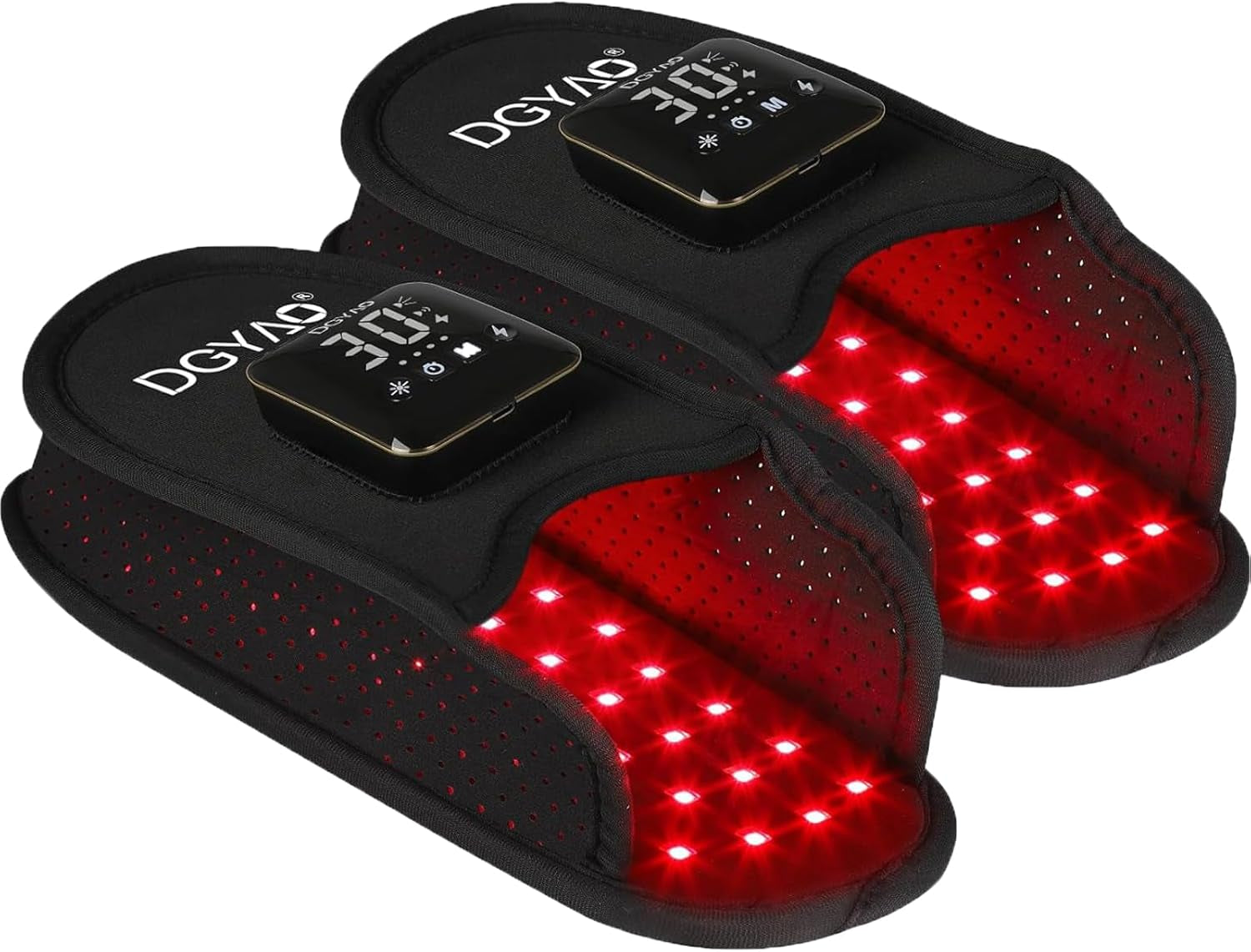 Cordless Red Light Therapy for Foot Slipper near Infrared Light Therapy Device for Feet Toes Instep Pain Relief Led Portable Wearable Rechargeable with 4000Mah Battery