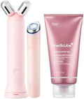 At-Home Contour & Define Device Set: Mini Booster Pro plus Face Roller Device Set Pink and PDRN Booster Gel | PDRN, Peptides & Niacinamide | Face & Body Massager for Depuffing & Contouring