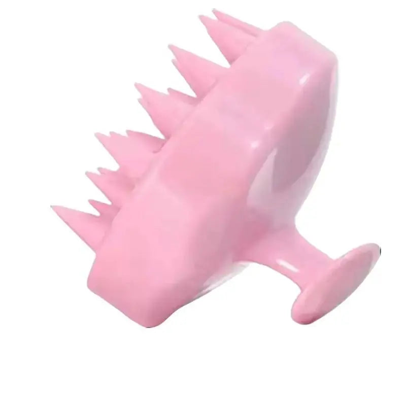 Soft Silicone Scalp Massager for Soothing Exfoliation and Dry Scalp Care, Water-Resistant Body Brush for Shower Use for Women, Pink