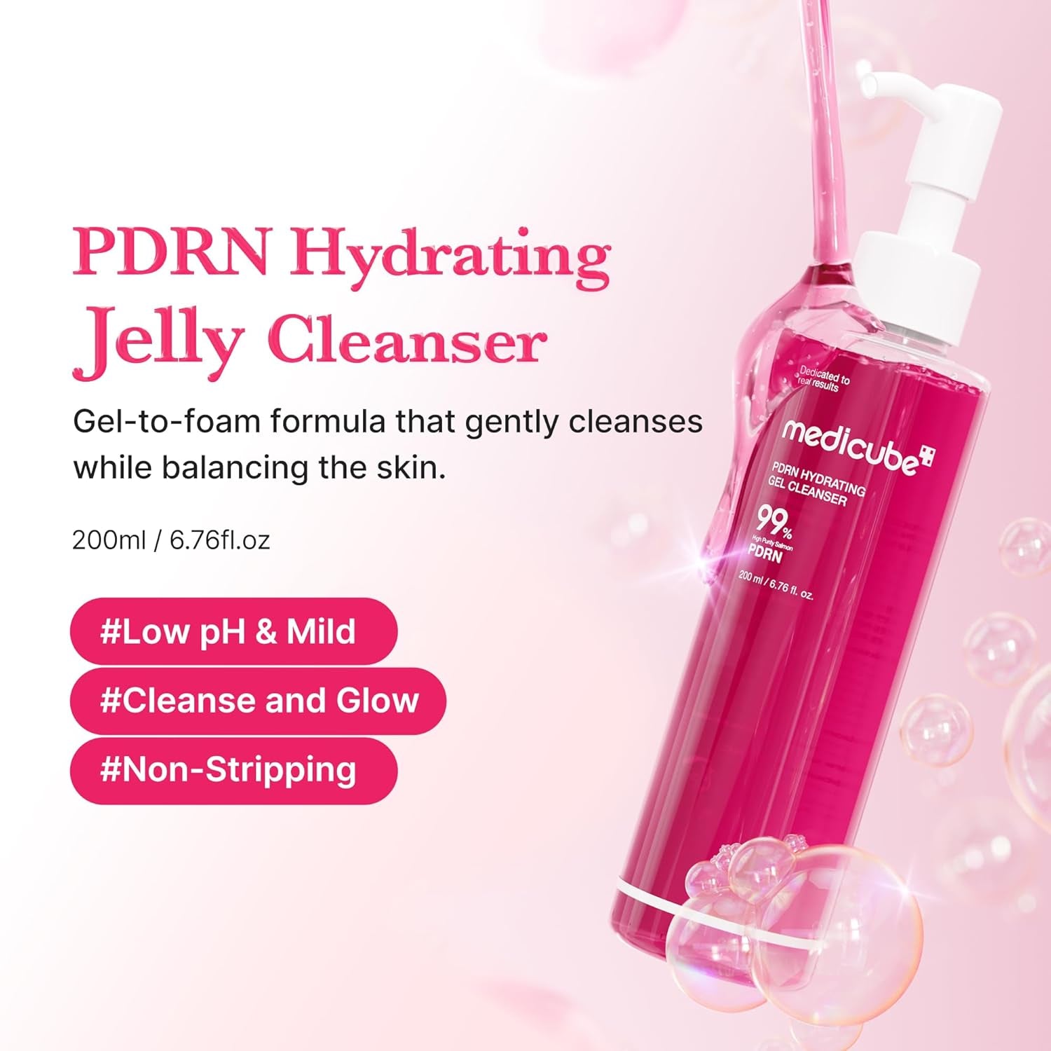Gentle Cleansing Duo: Zero Foam Cleanser and PDRN Jelly to Foam Cleanser | Deep and Hydrating Skincare, Korean Skincare