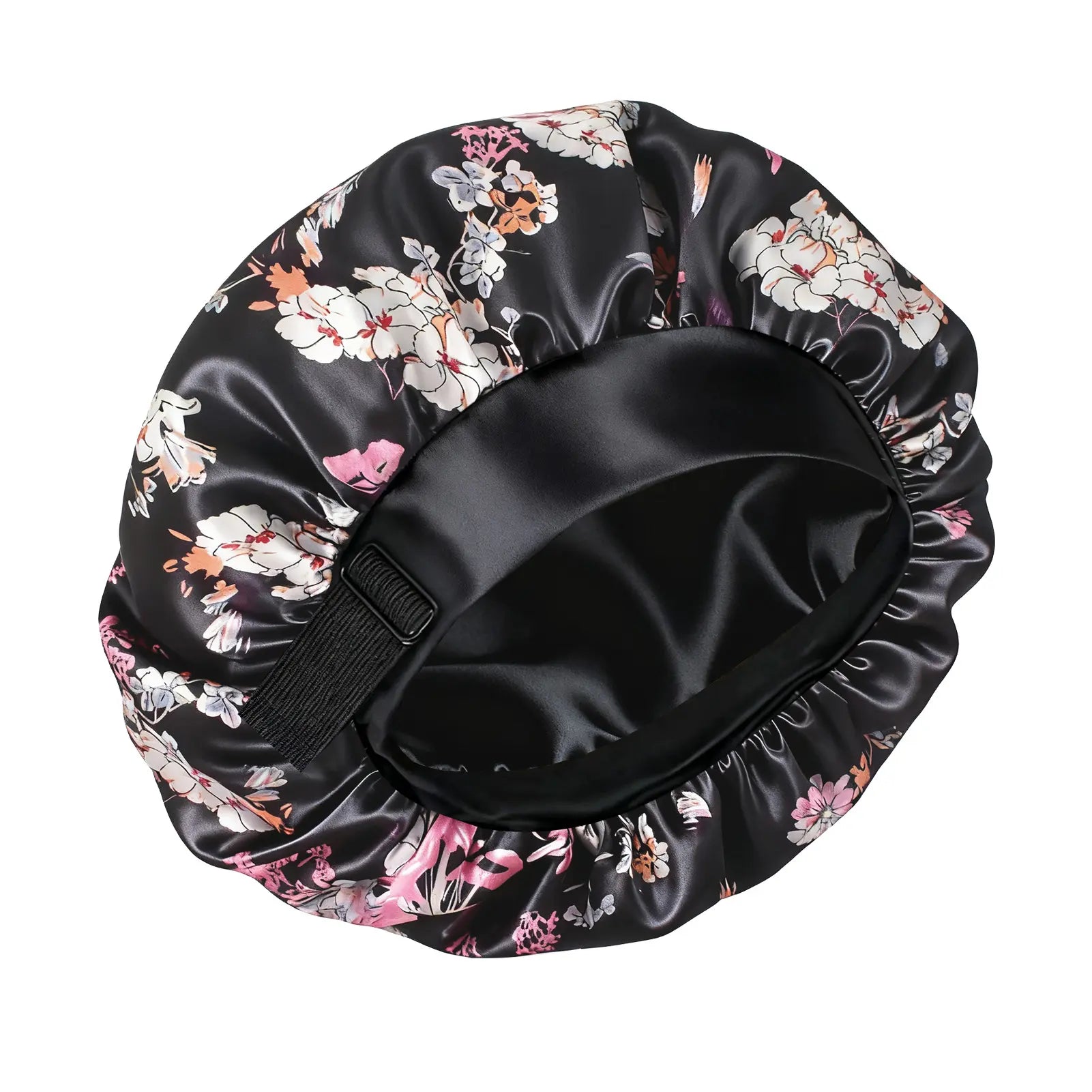 Silk for Sleeping Double Layer Satin Adjustable for Black Woman Sleep Cap Reversible Hair for Curly Hair (Blackandpurple) Love Lucy Bonnet Hats Daily Heatless Elastic Haircare